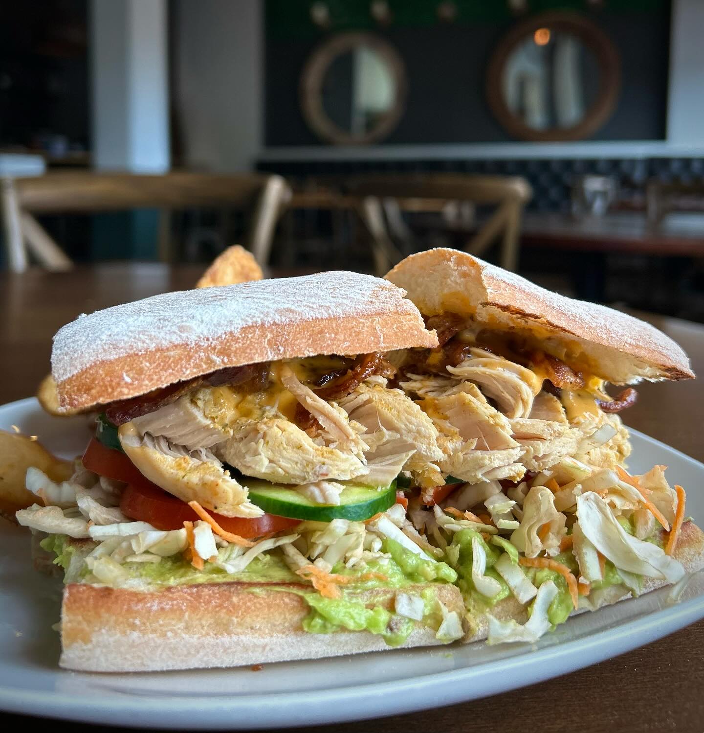 Scratch sandwich close-up